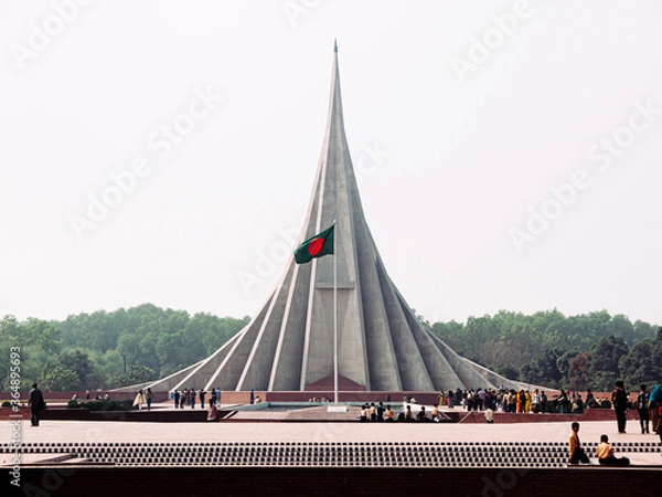 Fototapeta National Martyrs Monument. Bangladesh Liberation War memorial in Savar near Dhaka