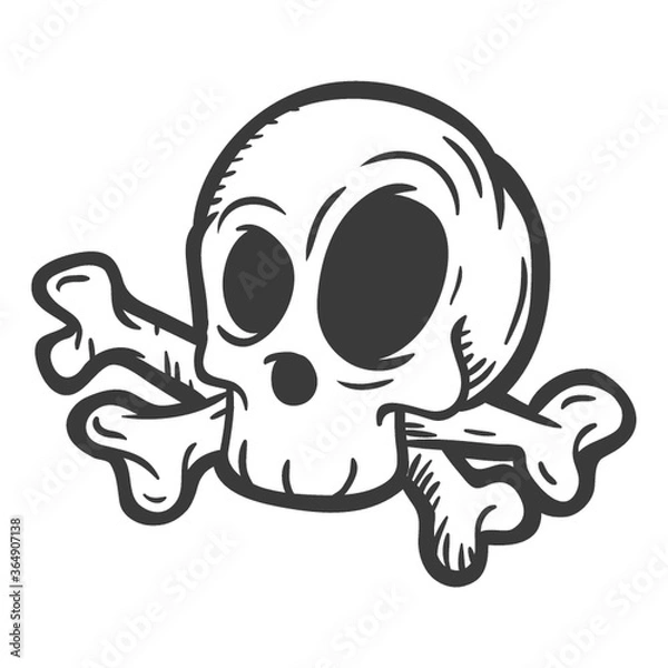 Fototapeta skull and crossbones
