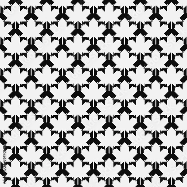 Obraz Seamless geometric patterns with with maple leafs
