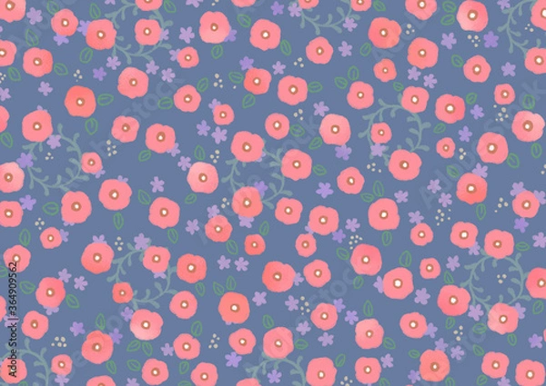 Obraz 花模様（ピンク）