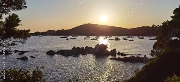 Obraz sunset in the mountains