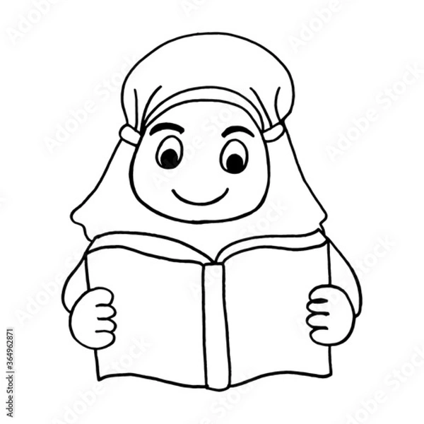 Obraz girls are learning to read the Quran