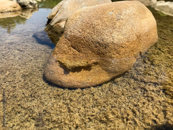 Obraz Clear water and a large stone