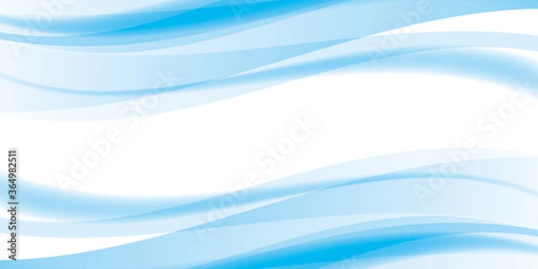 Fototapeta 滑らかな曲線の背景　青