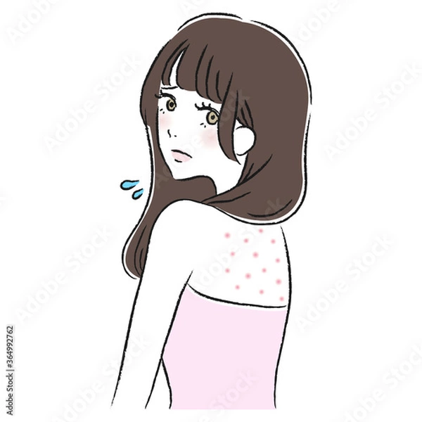 Fototapeta 背中　にきび　ケア