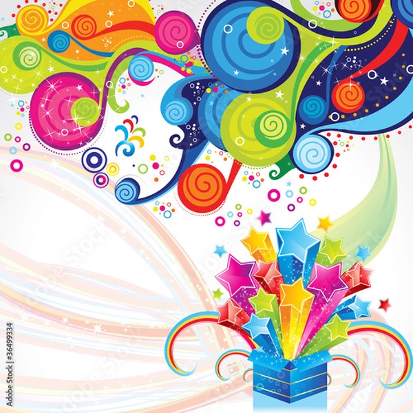 Obraz abstract magic bix with magical wave