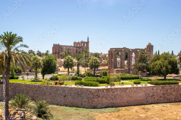 Obraz A view from the walls pf Othello castle in Famagusta, Northern Cyprus