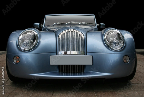 Fototapeta Blue sportscar