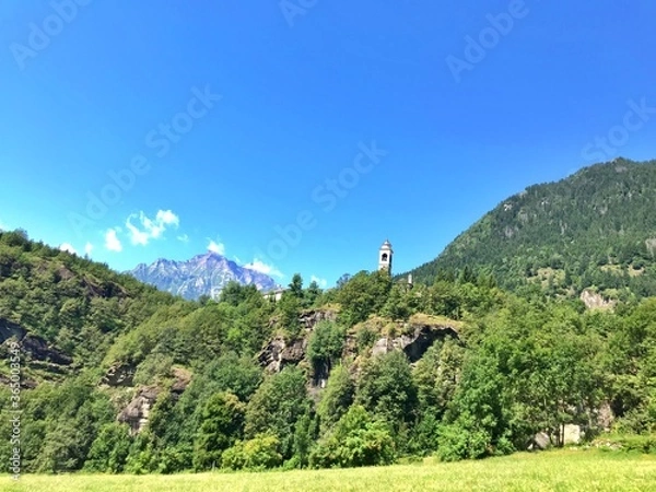 Obraz mountain landscape with blue sky