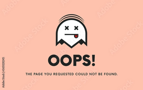 Obraz Error page illustration