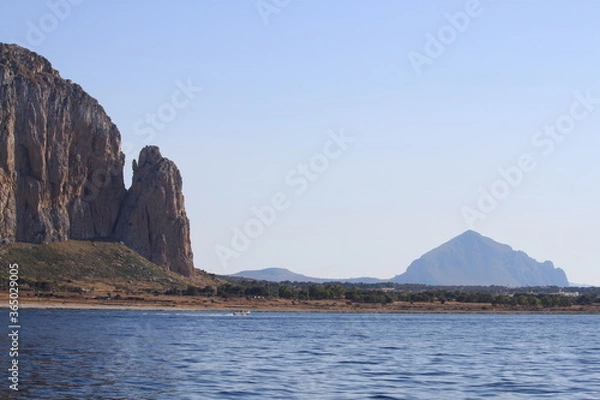Fototapeta mountain landscape with sea