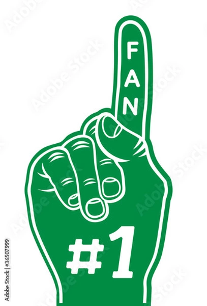 Obraz foam finger - fan finger