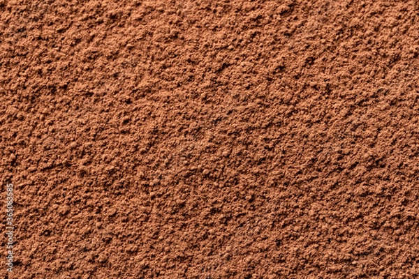 Obraz Cocoa powder background, top view. Good contrast light.