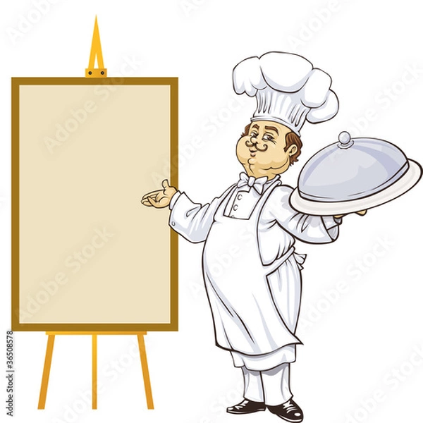 Obraz Menu szefa kuchni