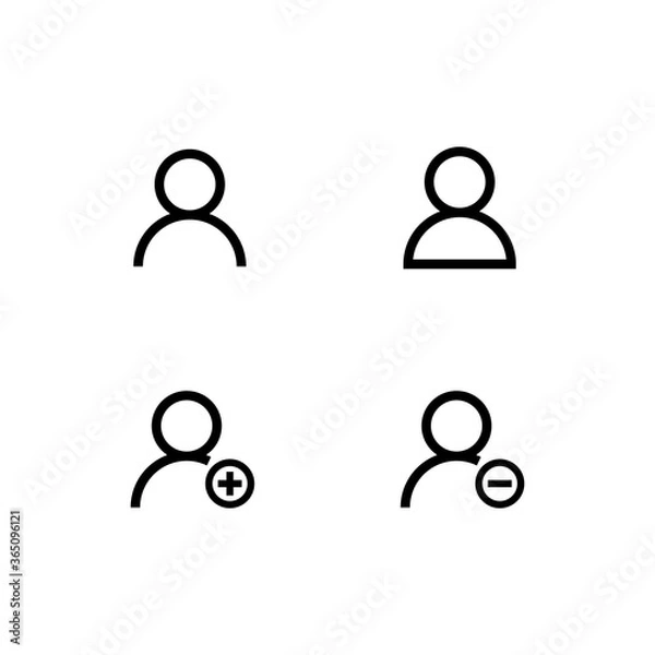 Obraz  User profile login icon symbol vector eps10