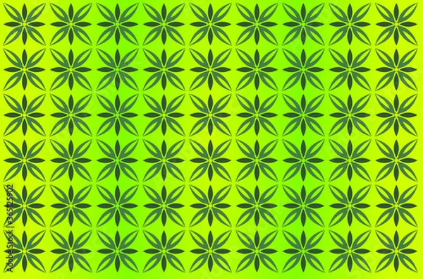 Fototapeta Floral Shape Seamless Pattern Template