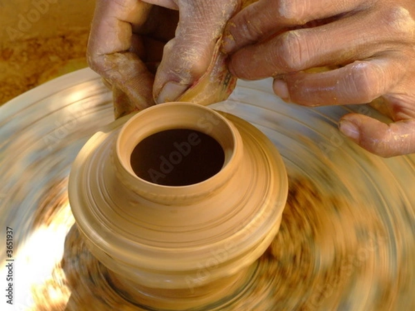 Obraz Tour de potier, Cambodge