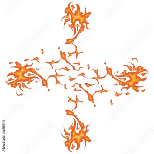 Obraz creative fire design