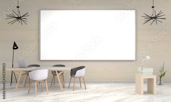 Fototapeta tutor room modern style, 3D rendering