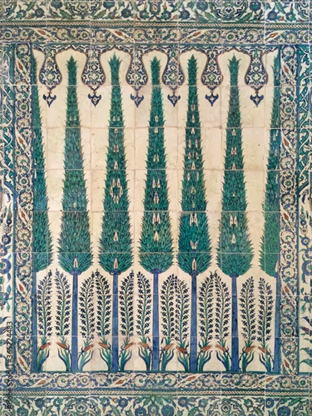 Obraz Topkapi Palace Tiles, Istanbul, Turkey