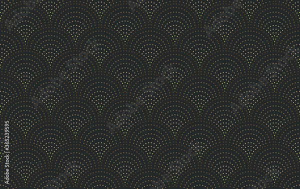 Fototapeta semicircle pattern design from simple geometric circle
