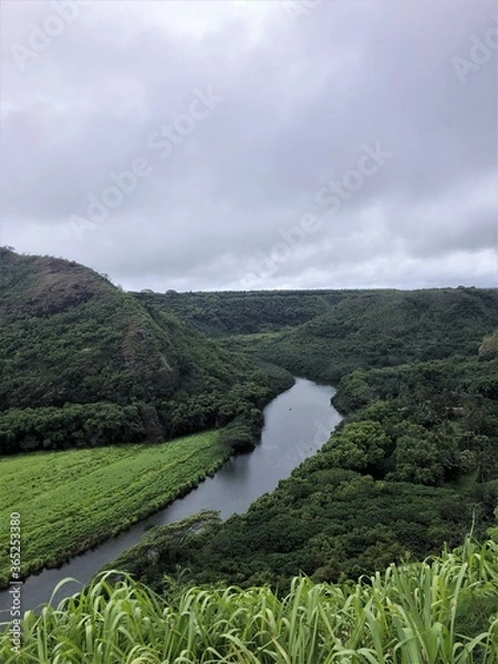 Obraz landscape with green hills