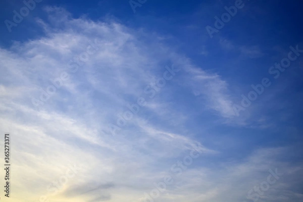 Fototapeta Sky and white clouds, gentle and beautiful.