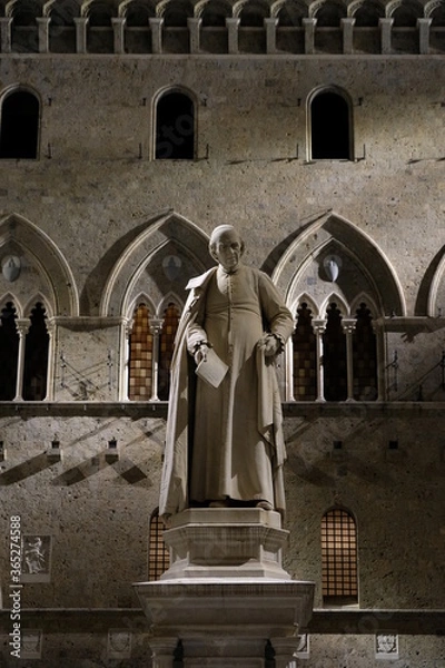 Obraz Piazza Salimbeni a Siena