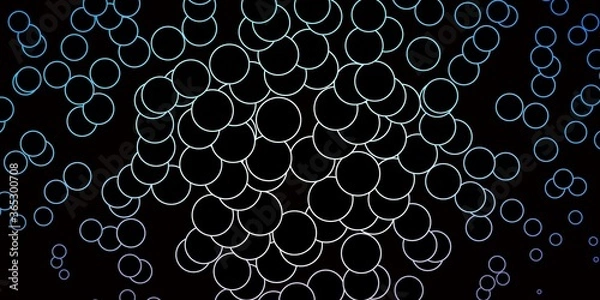 Fototapeta Dark Pink, Blue vector template with circles. Illustration with set of shining colorful abstract spheres. Pattern for booklets, leaflets.