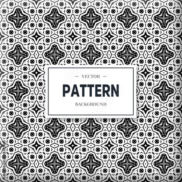 Obraz Seamless geometric ornamental vector pattern. Abstract background