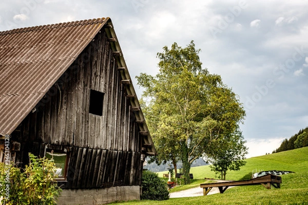 Obraz old barn in the countryside