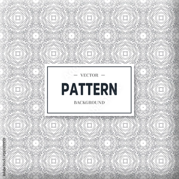Fototapeta Seamless vector pattern. Background pattern in geometric ornamental style.
