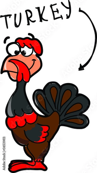 Fototapeta мультфильм индейки
