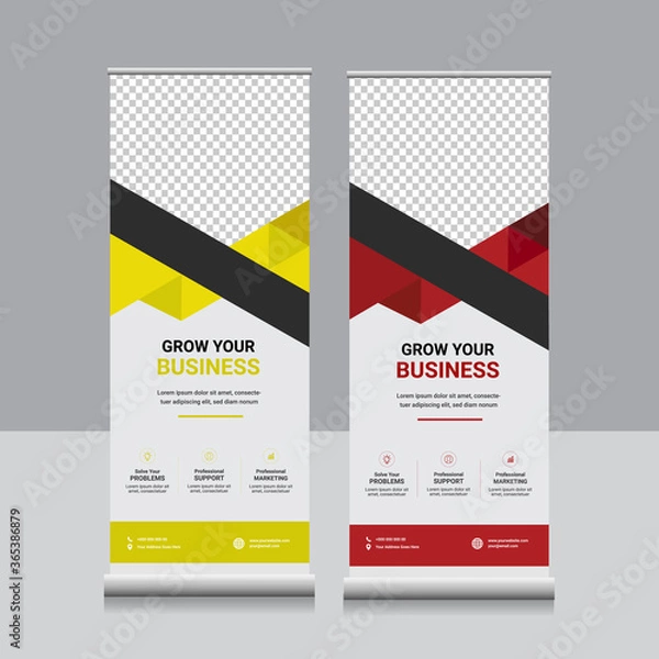 Obraz Corporate rollup banner design 