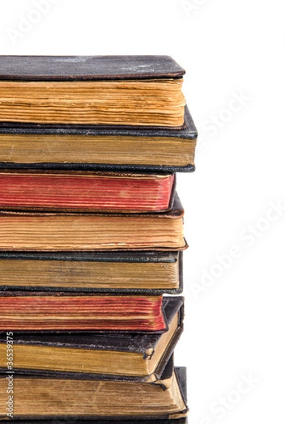 Fototapeta Stack of antique books