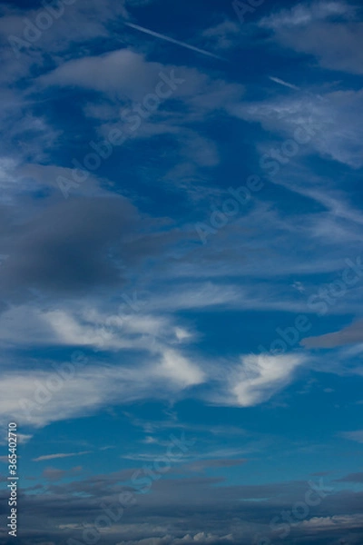 Fototapeta 夏の綺麗な青空と雲の風景