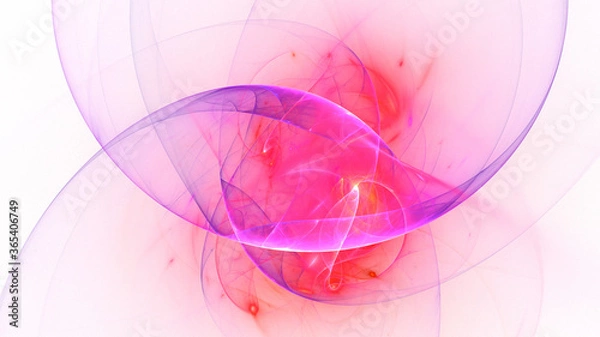 Obraz 3D rendering abstract multicolor fractal light background