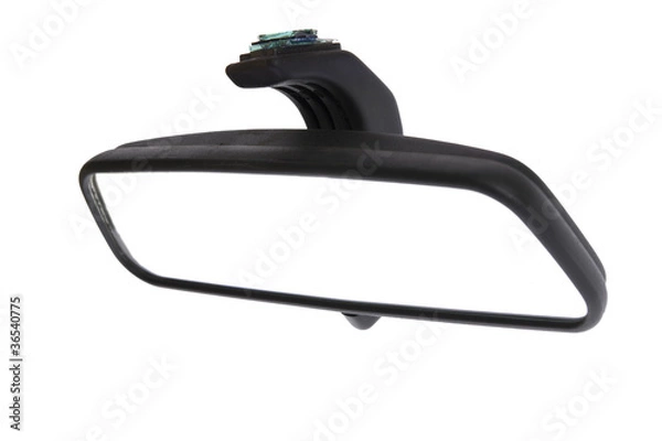 Obraz Mirror's car isolated on white background