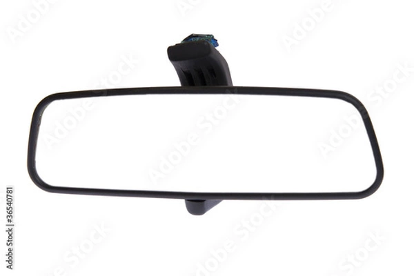 Obraz Samochód Mirror na białym tle