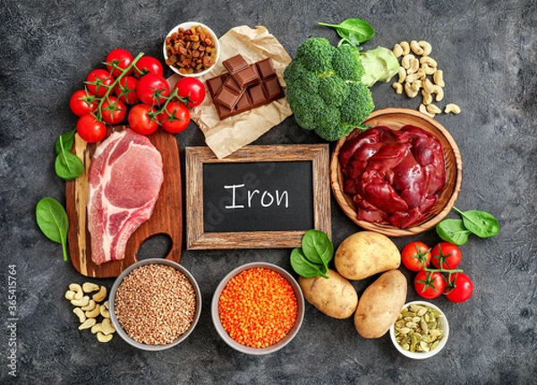Obraz High in Iron sources assortment