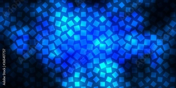 Obraz Dark BLUE vector background with rectangles. Abstract gradient illustration with colorful rectangles. Template for cellphones.