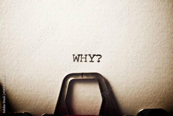 Fototapeta Ask Why view
