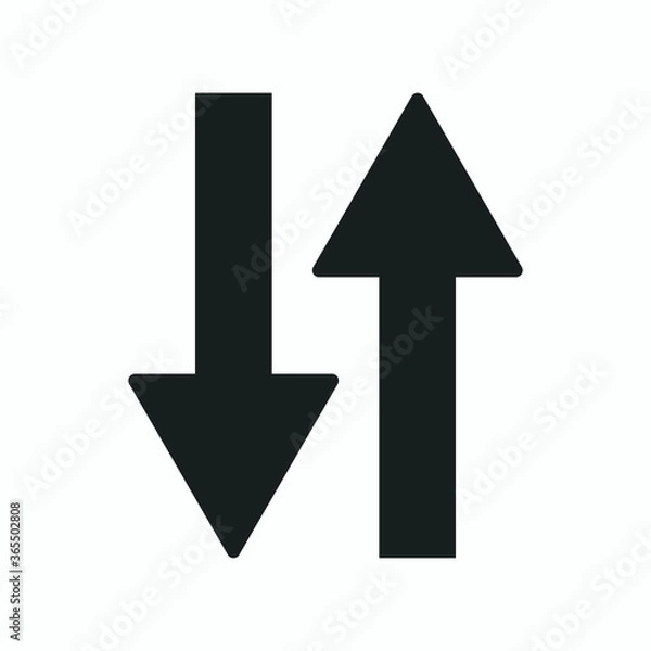Fototapeta Black arrow icon vector