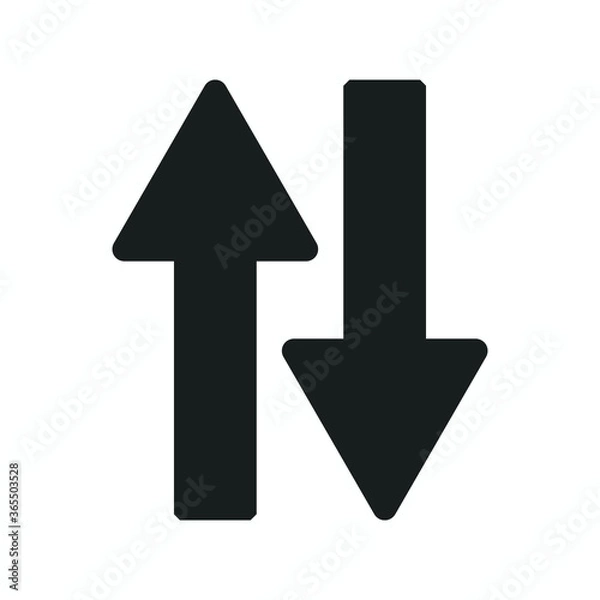 Fototapeta Black arrow icon vector