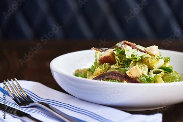Obraz Elegant Caesar Salad on Restaurant Table