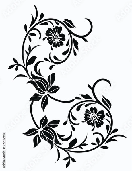 Obraz flower motif design element	
