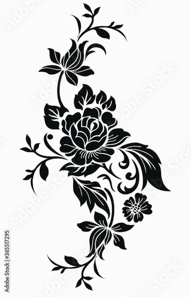 Obraz flower motif design element
