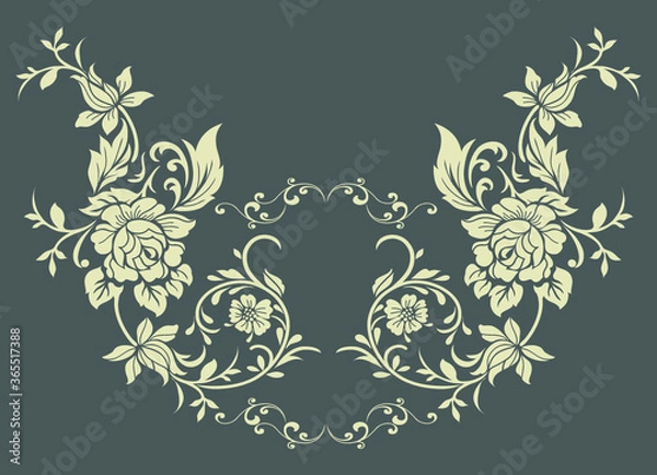 Obraz flower motif design element