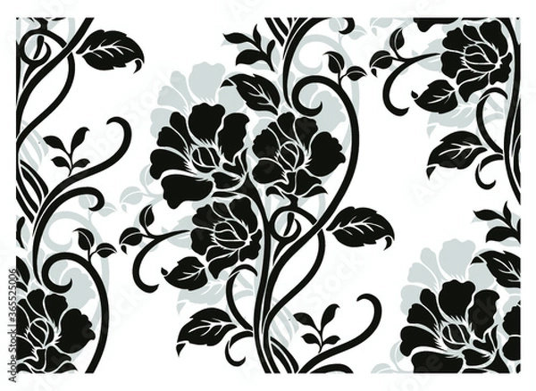 Obraz seamless floral background	