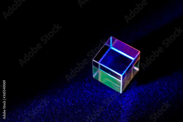 Obraz Color square crystal with rainbow